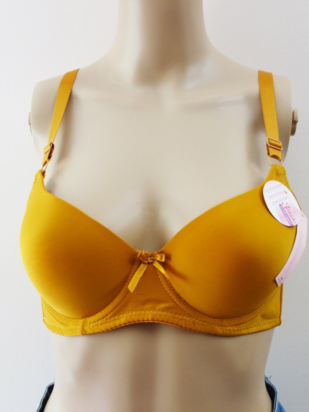 Mamia Lingerie Bra size 34B Burnt Yellow Comfort Underwired NWT!